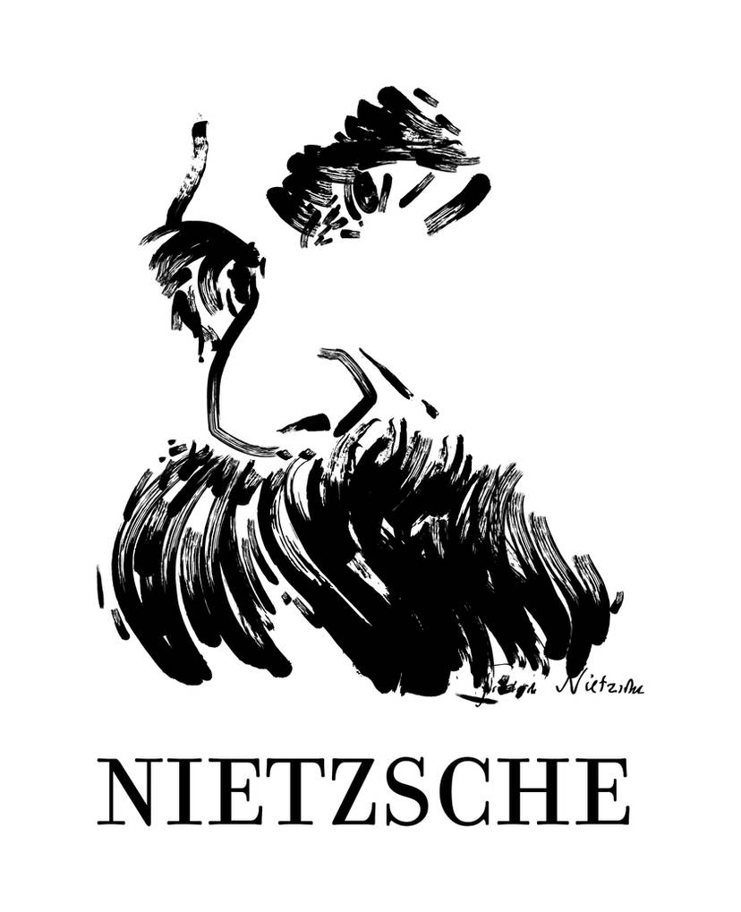 ilustracion digital nietzsche